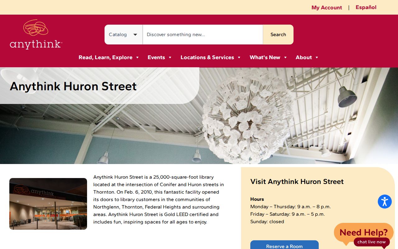Northglenn city directory Anythink Huron library research access
