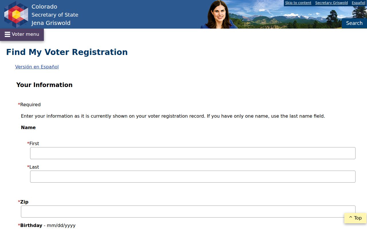 Northglenn residents directory Colorado voter lookup fields